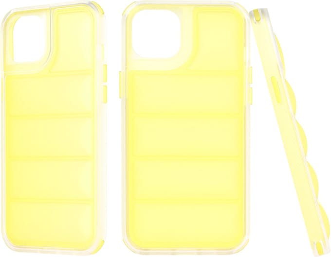 Hoesje geschikt voor Apple iPhone 15 Plus - Techsuit Wave Shield Shockproof Hard Case Back Cover - Geel