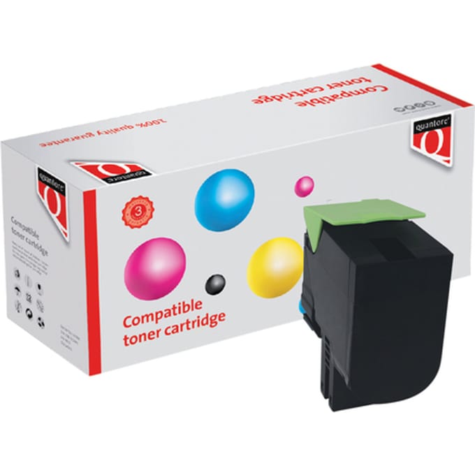 Tonercartridge Quantore alternatief tbv Lexmark 80C2HK0 zwart