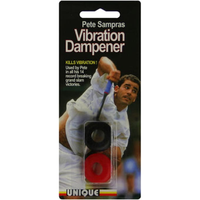 Tourna Vibrations Demper Verpakking 2 Stuks-Rood,Zwart