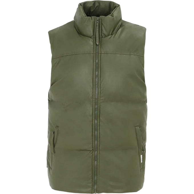 Firetrap Herenvest met PU-vulling (Leger Groen)