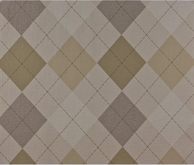 Dutch Wallcoverings Vliesbehang Ruit - Beige/crème/grijs