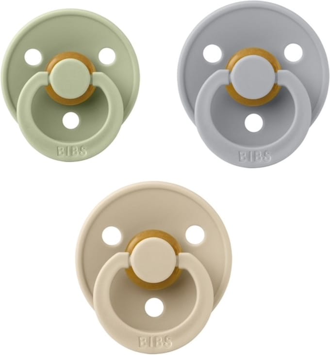 Bibs fopspeen 6-18 maand set 3 stuks Cloud,Vanilla en Sage maat 2