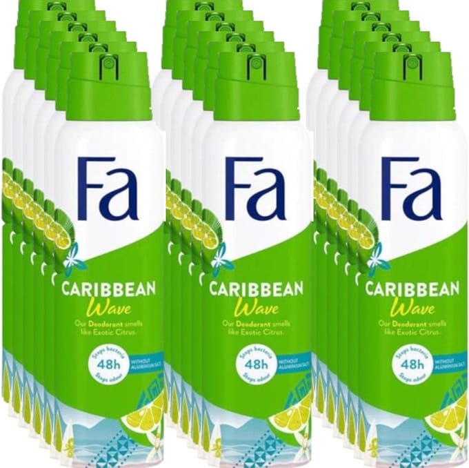 Fa Deospray - Caribbean Lemon 150 ml - Voordeelverpakking 18 stuks
