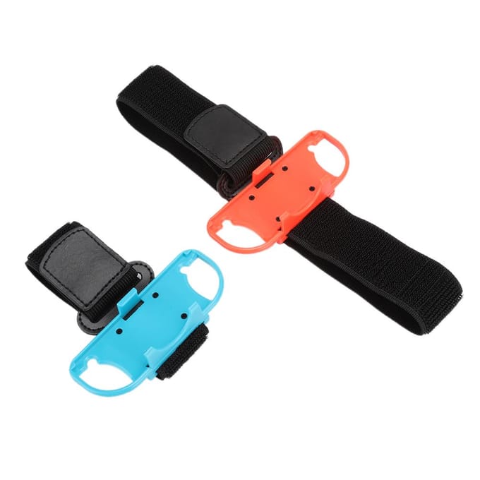 Verstelbare Elastische Sport Dans Polsband Beenband voor Switch Joy Con Spelaccessoires black