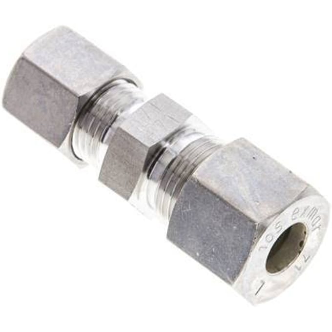 8S & 10S RVS Rechte Knelfitting 450bar ISO 8434-1