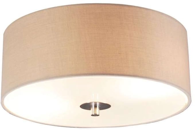 QAZQA Plafonniere Drum 30 rond  beige