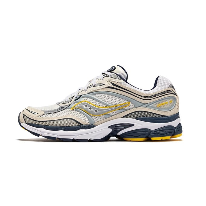Saucony ProGrid Omni 9 Pack Fabricated Future Blanc Jaune 42 gray