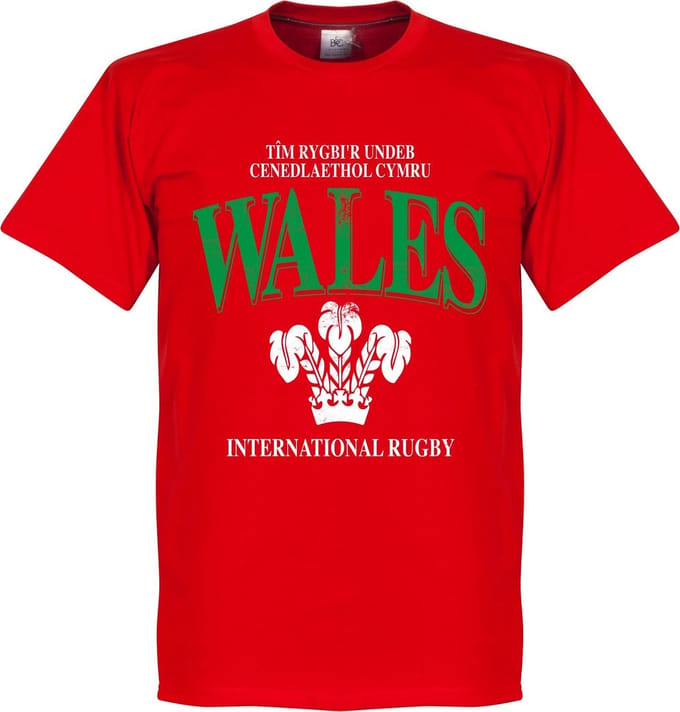 Wales Rugby T-Shirt - Rood - S