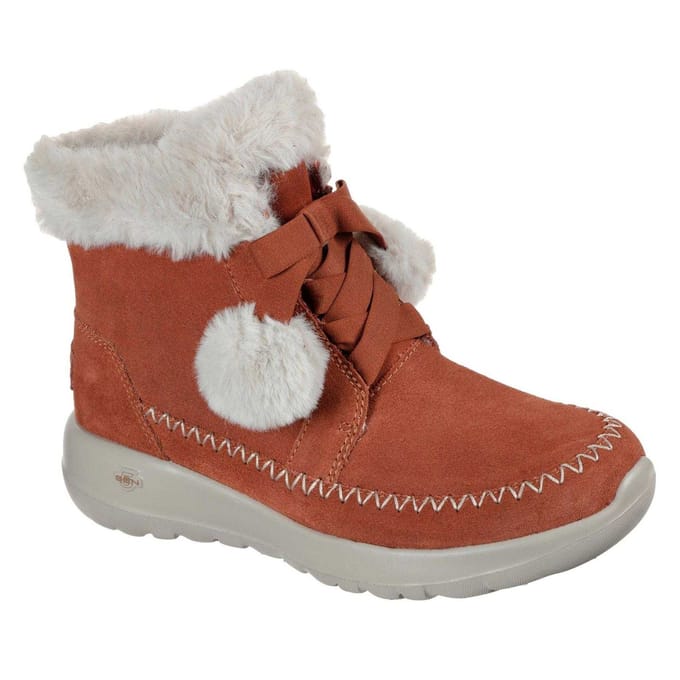 Skechers On The Go Joy suède winterlaarzen voor dames (Roest)