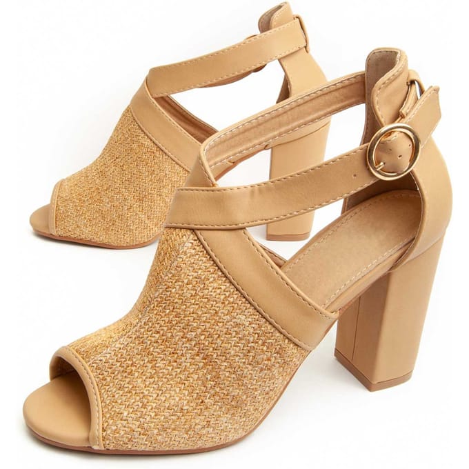 Sandalia De Tacón Para Mujer.  Montevita  Avara  92146 38 bruin