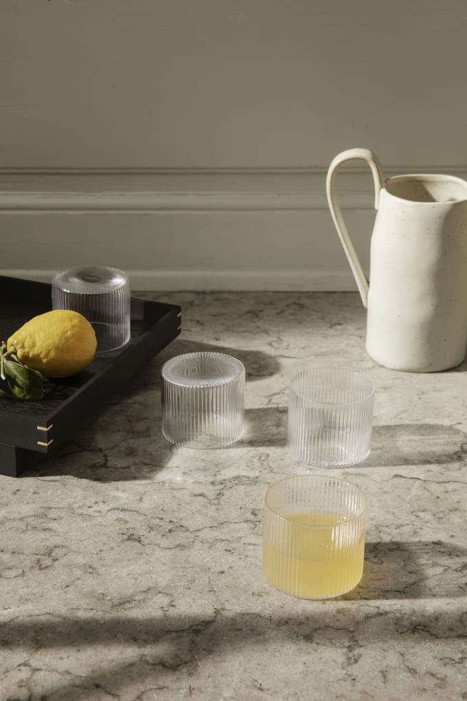Ferm Living Flow Karaf - gebroken wit gespikkeld
