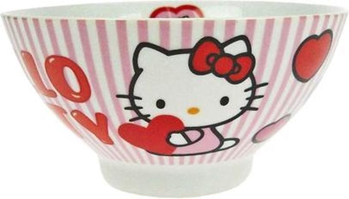 Hello Kitty valentijns ontbijtschaaltje