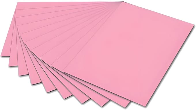 Folia tekenpapier roze 50x70 cm 130 gr 10 vel creatief.