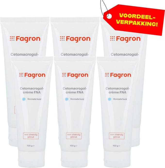 Fagron Cetomacrogol Crème FNA - 6x100 ml voordeelverpakking