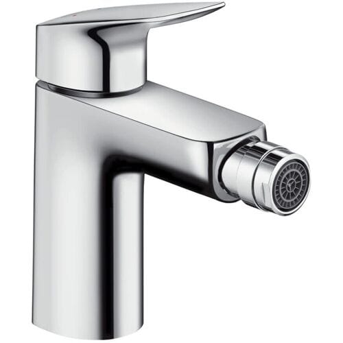 Hansgrohe Logis 1 gats bidetkraan 100 met waste chroom