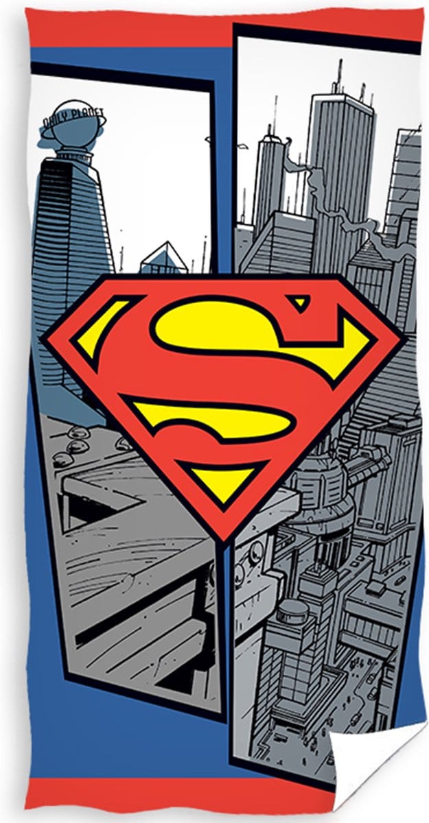 Superman Strandlaken Logo - 70 x 140 cm - Katoen