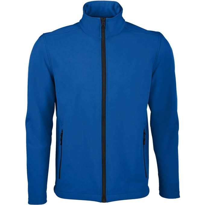 SOLS Heren Race Full Zip Water Repellent Softshell Jacket (Koningsblauw)