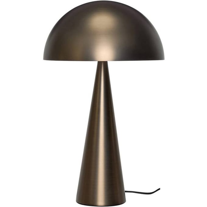 HÜBSCH tafellamp Mush, gebruneerd messing, hoogte 50 cm