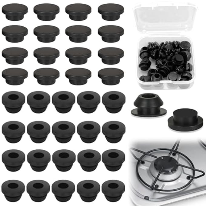 Siliconen rubberen afsluitdoppen - 36 stuks