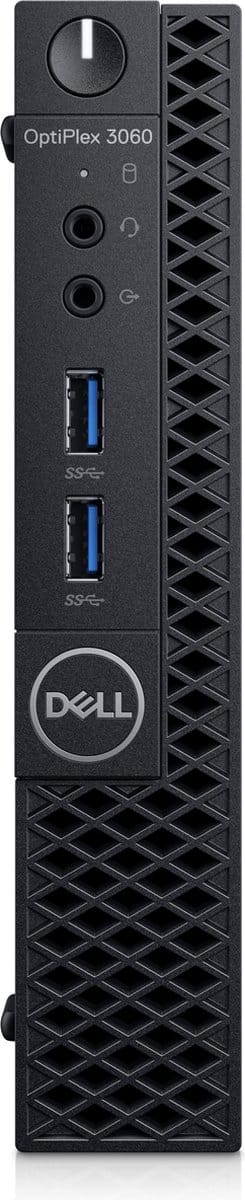 DELL OptiPlex 3060 Intel® 8ste generatie Core™ i3 i3-8100T 4 GB DDR4-SDRAM 128 GB SSD Zwart Mini PC
