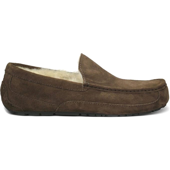 UGG M Ascot Heren Sloffen - Donkerbruin - Maat 40