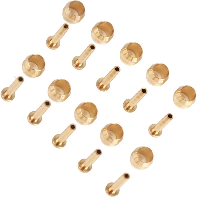 10 Set Hydraulische Schijfrem Slang Olijf Connector Inzetstuk Vervangingsonderdeel BH59 beige