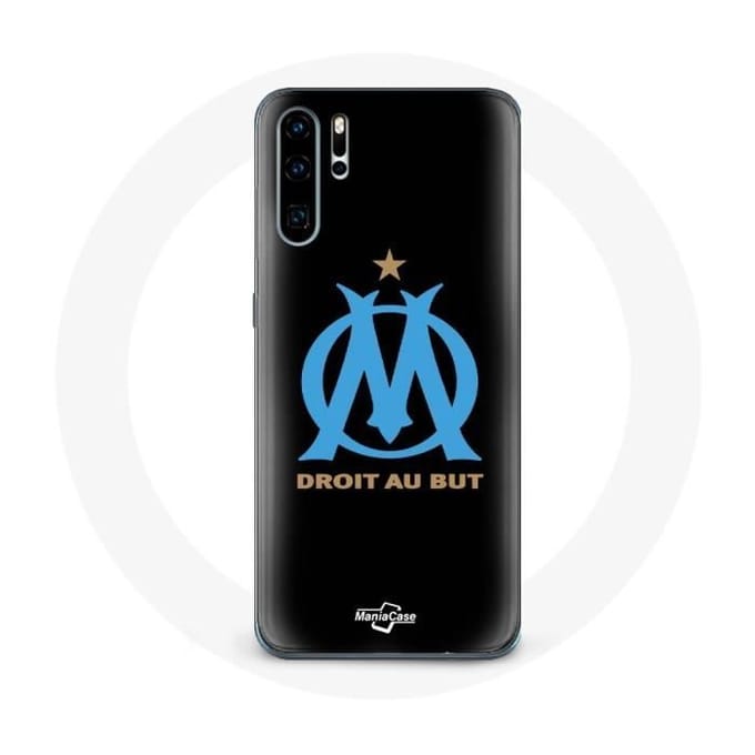 Coque - Olympique de Marseille - Huawei P30 - Logo - Noir - Protection Rigide noir