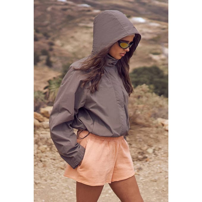 Dames Dsgn Studio Heavyweight Gewassen Sweat Short | Apricot | Maat: Medium