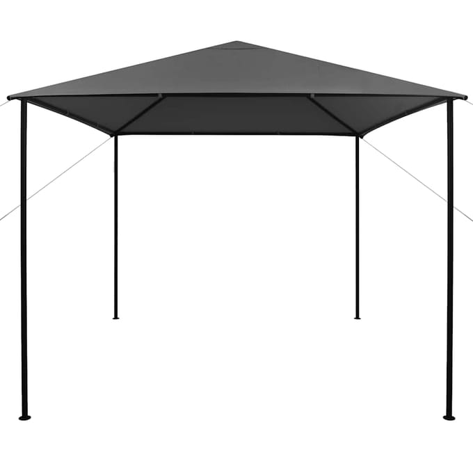 vidaXL - Prieel - 180 - g/m² - 3x3 - m - stof - en - staal - antraciet