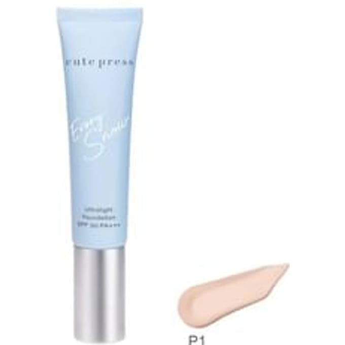 Cute Press - Evory Snow Ultralight Foundation SPF 30 PA +++ P1 Light Pink Beige - 30g