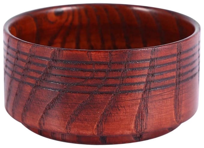 Dailygoods- Scheerkom Herbruikbaar - Houten Zoolplaat - Scheerzeep - Scheermes - Scheerschuim - Natuurlijke Kop - Scheeraccessoire
