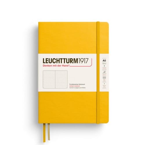 Leuchtturm notitieboek sunflower dotted medium hardcover a5 145x210mm
