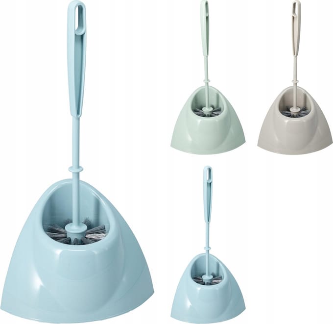 Koopman - Hoek WC Borstel met Houder - Plastic - 36cm