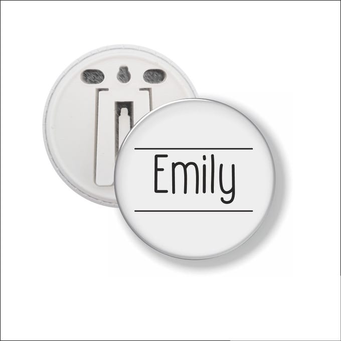 Button Met Clip 58 MM - Emily
