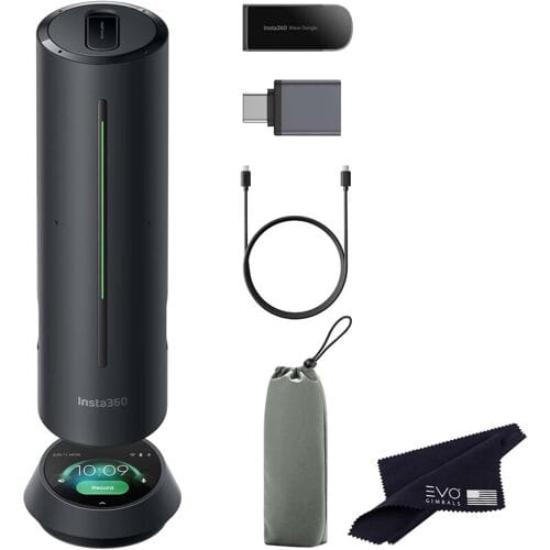Insta360 Wave AI conferentietelefoon met Bluetooth, zwart