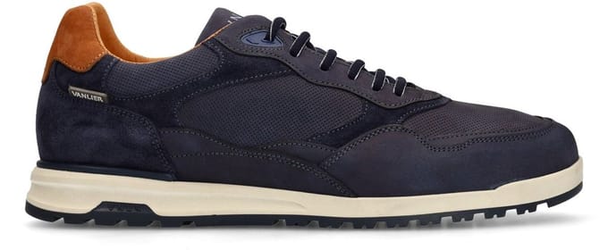 Van Lier - Heren - Donkerblauwe Ravello nubuck sneakers - Maat 47
