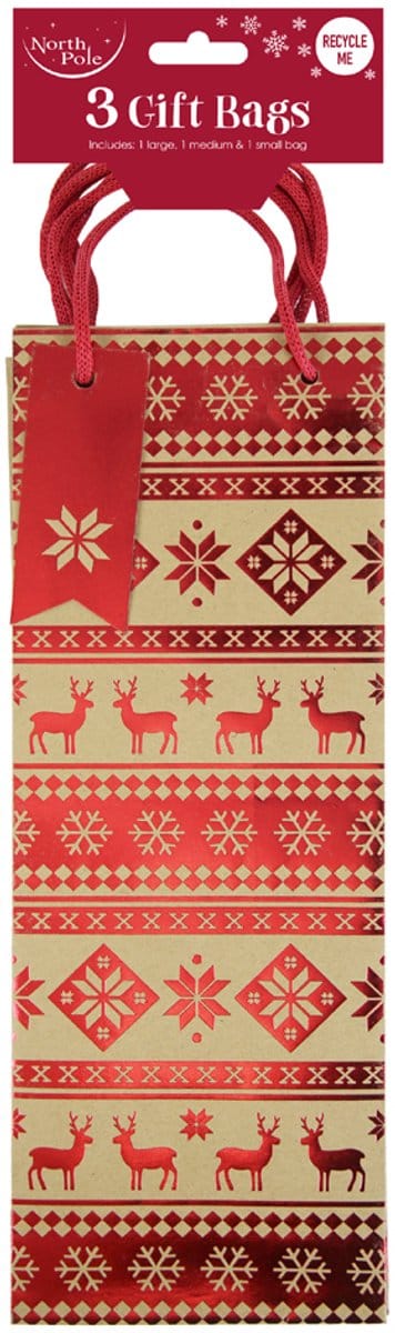Clairefontaine Kerstflessentassen, set van 3