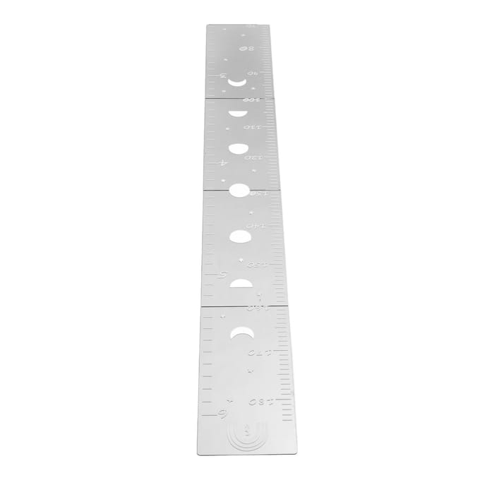 Groeimeter Spiegel Multifunctioneel Acryl Onbreekbaar Flexibel Hoogtemeetlat voor Muur white