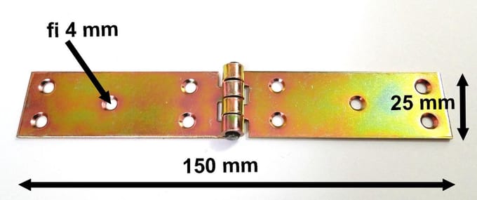 Gegalvaniseerde Scharnier 25x150mm - Robuust & Corrosiebestendig