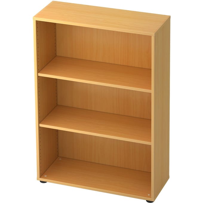 TARA boekenkast, 3 OH, stapelbaar, B. 800 x D 330 x H 1144 mm, beukendecor
