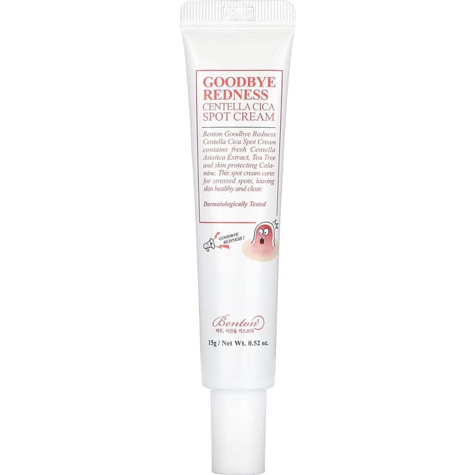 Benton, Goodbye Redness Centella Cica Spot Crème, 15g (0,52 oz) white