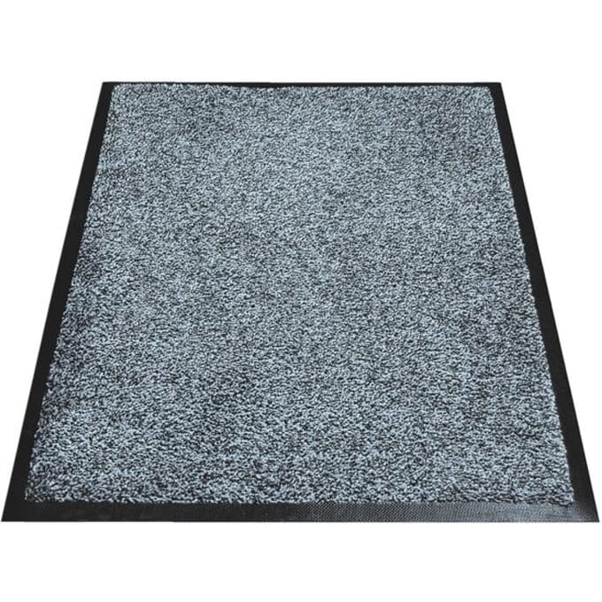 Eazycare Wash vuilvangmat, hooggetrokken nylon, 600 x 850 mm, grijs