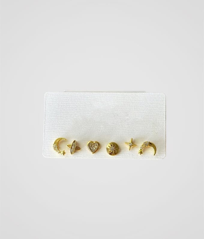 Oorbel Set Mini Universe 14K Vergulde Oorbellen