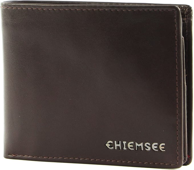 CHIEMSEE Leren Portemonnee Leather Wallet Brown Donkerbruin
