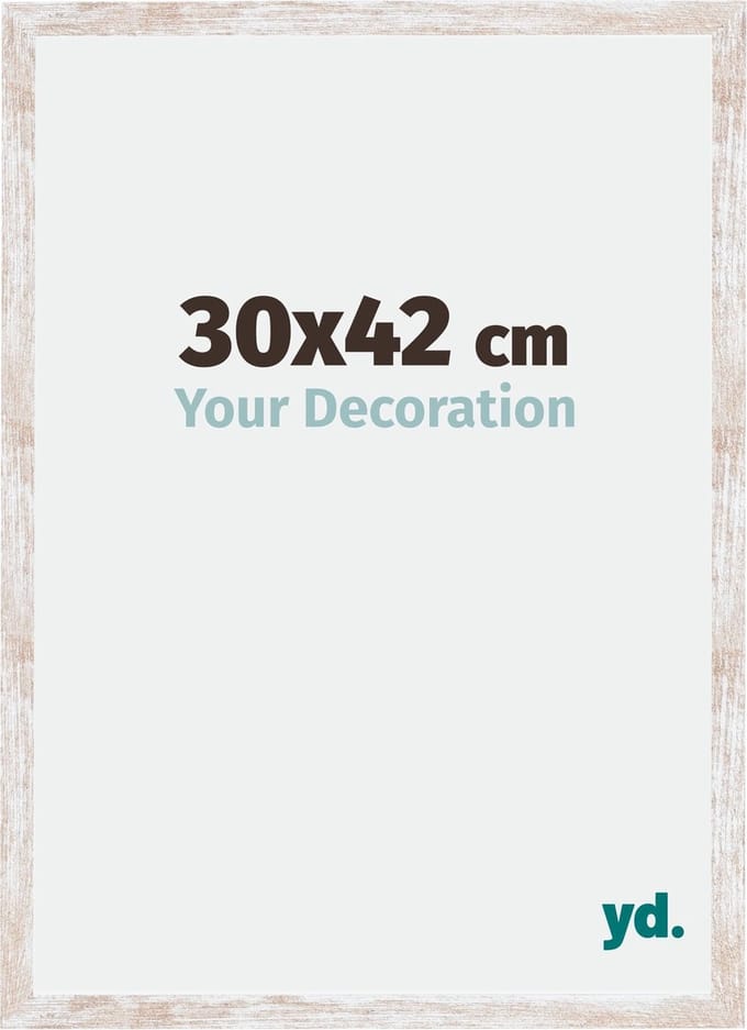 Your Decoration - Fotolijst 30x42 cm - MDF - White Wash - Catania