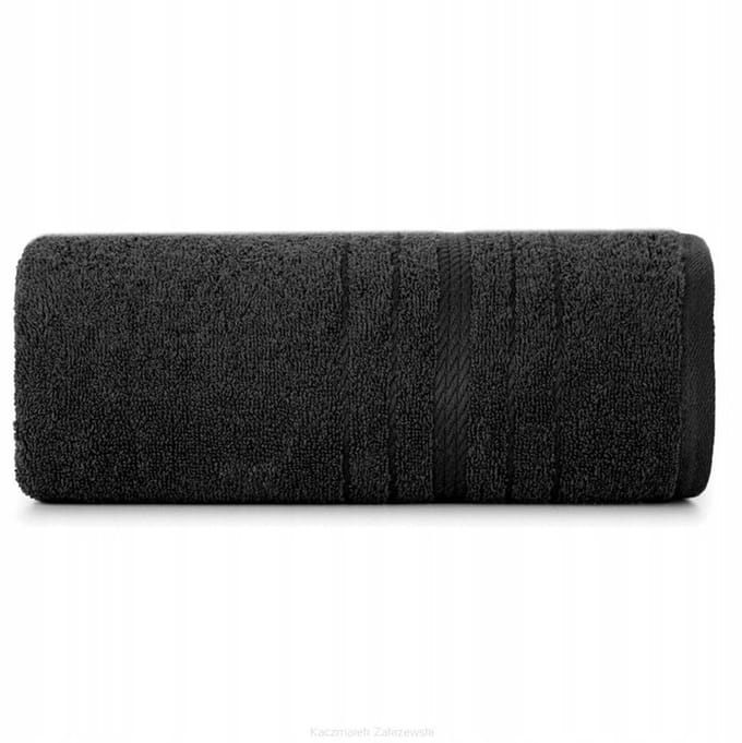 Zwarte Badhanddoek Elma 50x90cm - Zacht & Absorberend 450g/m²