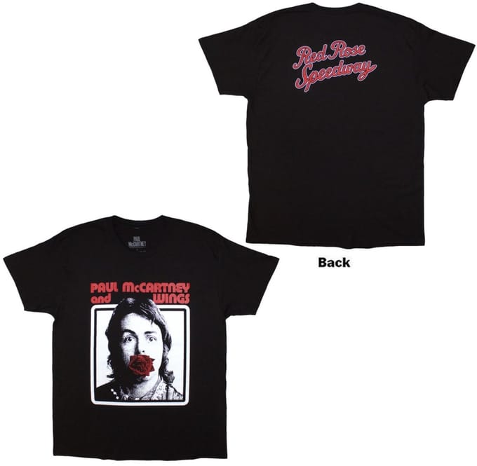 Paul McCartney - Red Rose Speedway Heren Tshirt - L - Zwart