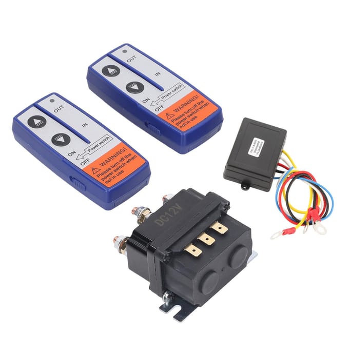 12V 250A Lierrelais Kit met Afstandsbediening Relais Schakelaar voor Industrieel Voertuig