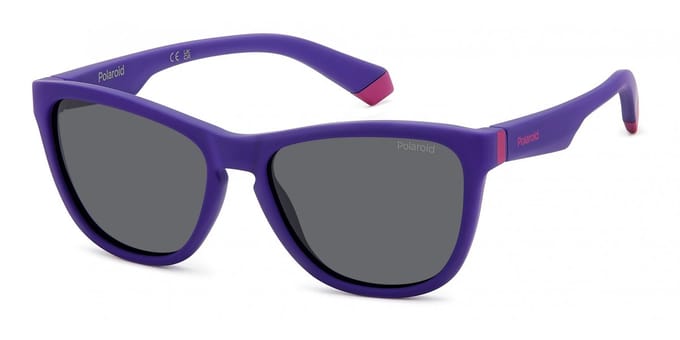 Polaroid Kinderen PLD 8056/S Matte violet 49/14/130 JUNIOR Zonnebrillen
