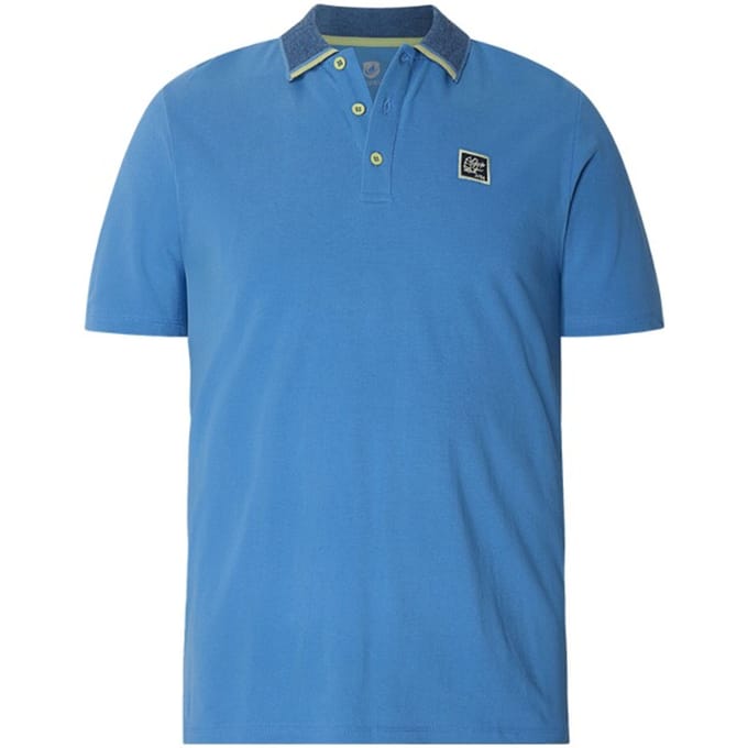 Jan Vanderstorm herren Poloshirt - 56/58 - blauw - Plus Size